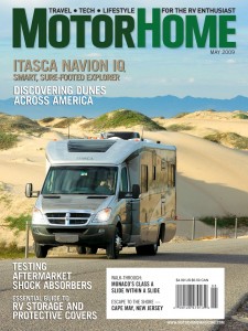 Ross Hubbard's cover photo on MotorHome Magazine 2009 